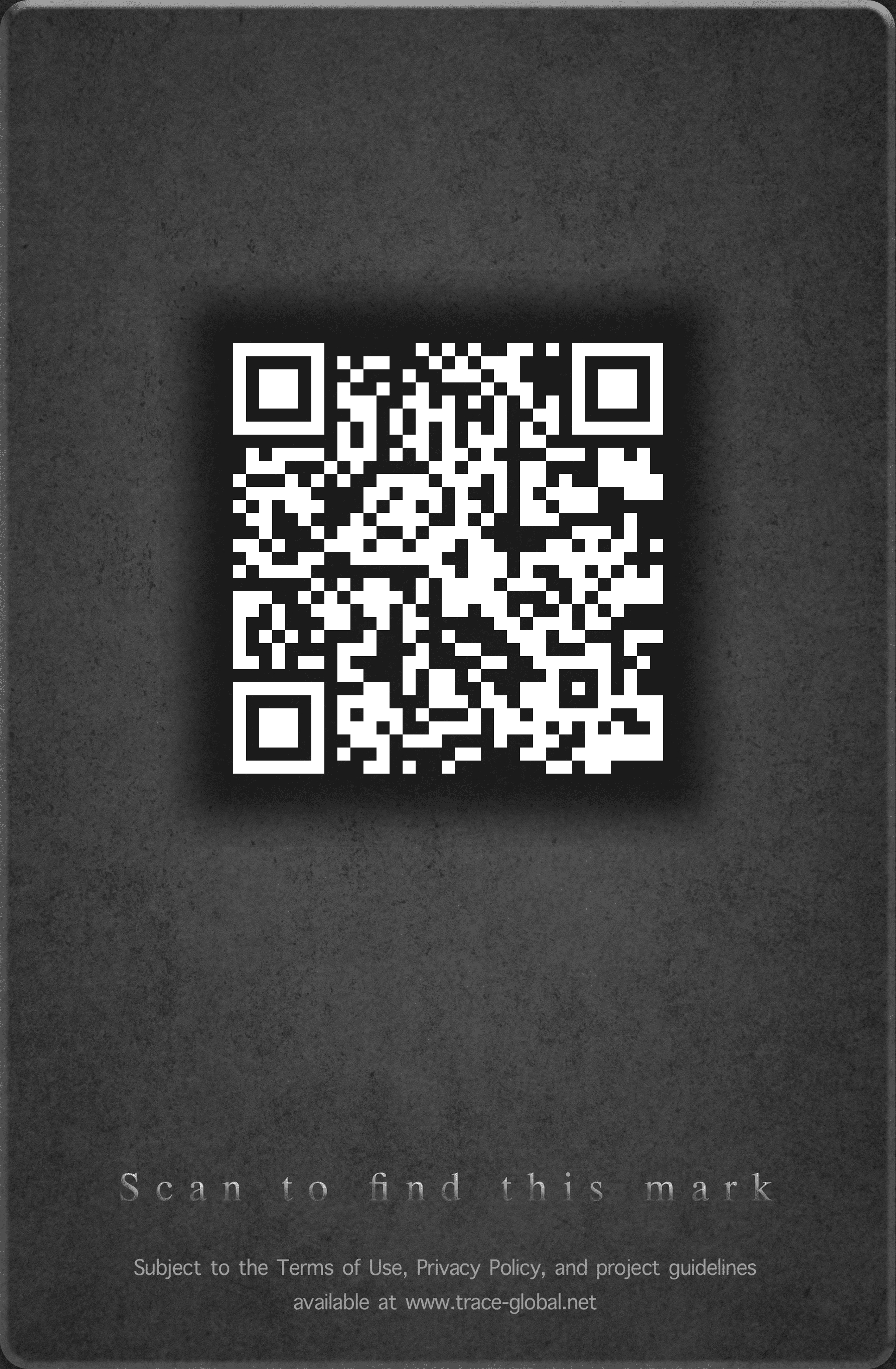 TRACE archival card reverse